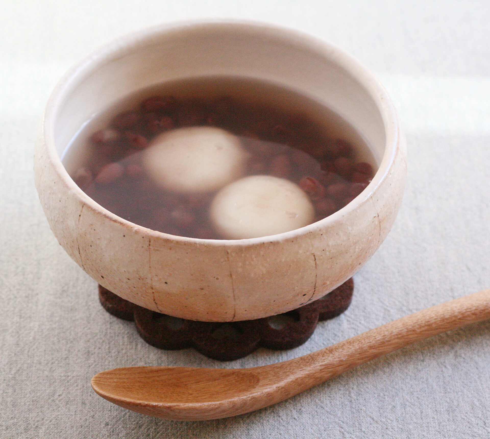 豆腐餅入りぜんざいレシピ