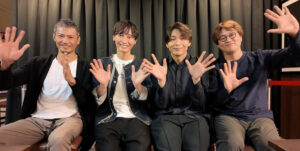 「純烈」岩永洋昭さん、後上翔太さん、白川裕二郎さん、酒井一圭さん