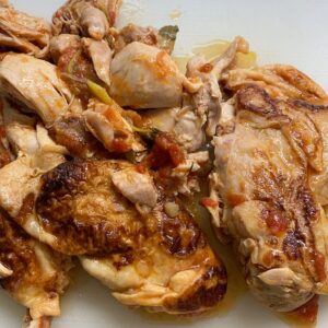 奥田和美さん　よみふぁみ　よみレシピ　トマトソースのじゃがいもと鶏チャーシュー