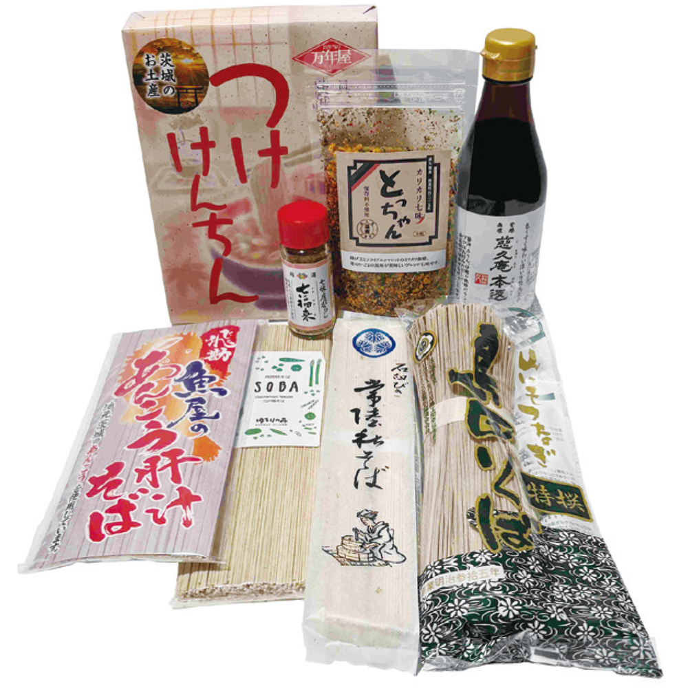 茨城の味覚たっぷり〈常陸秋そばセット〉