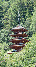 西国三十三所　第八番札所長谷寺の五重塔