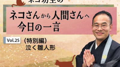 ネコ坊主の「ネコさんから人間さんへ今日の一言」Vol.25 （特別編）泣く雛人形