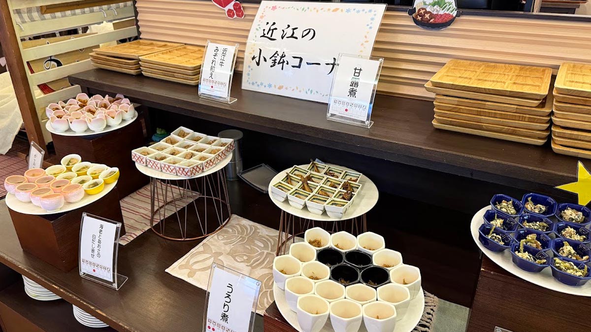 ごほうび旅井上かなえ　近江の小鉢コーナー