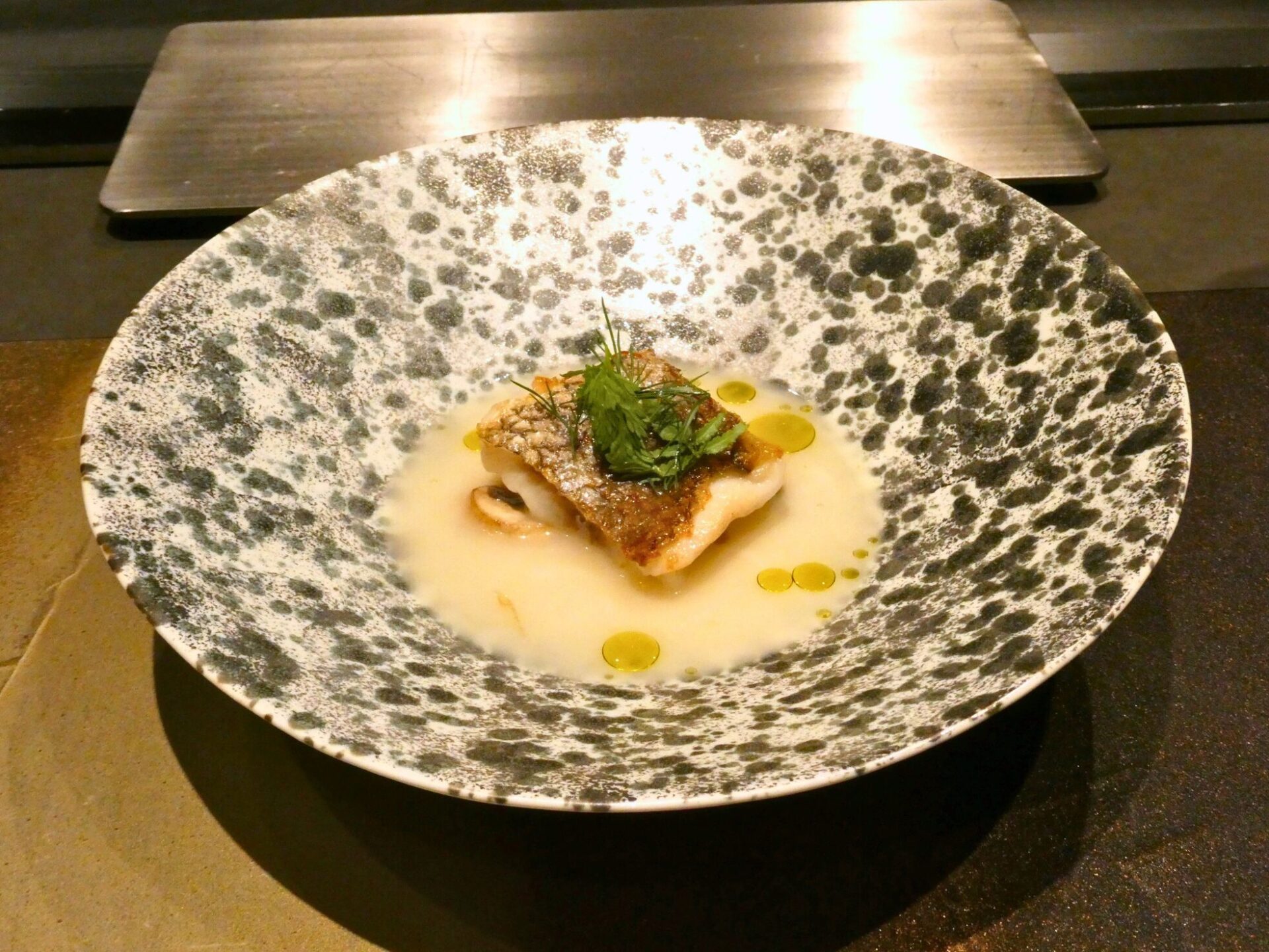 白身魚の鉄板焼き 完成写真