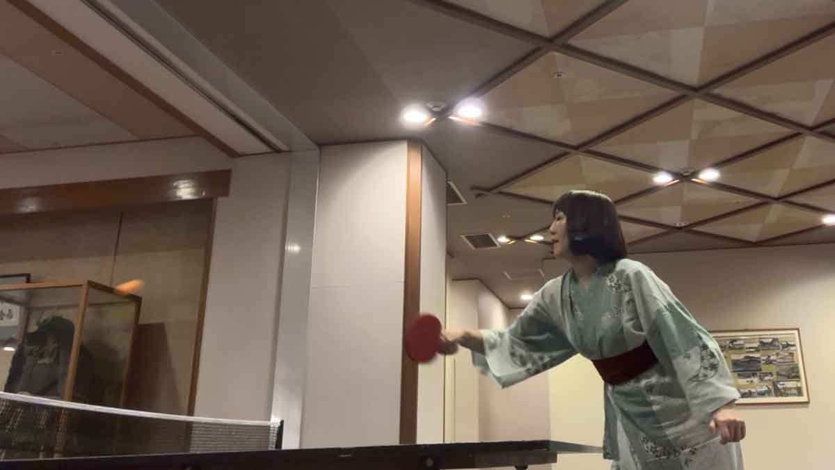 井上かなえさんごほうび旅 夢乃井 卓球