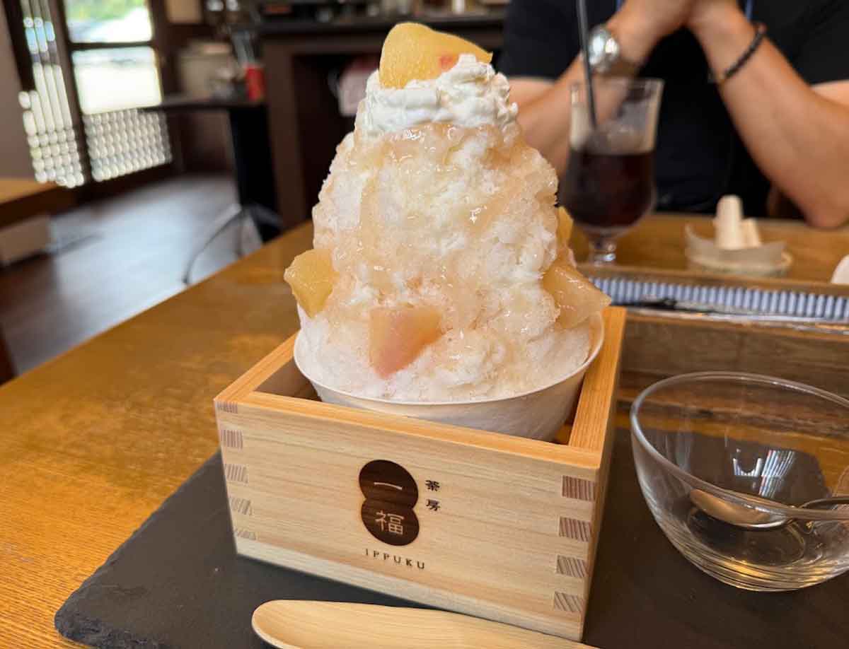 井上かなえさんごほうび旅 夢乃井 かき氷
