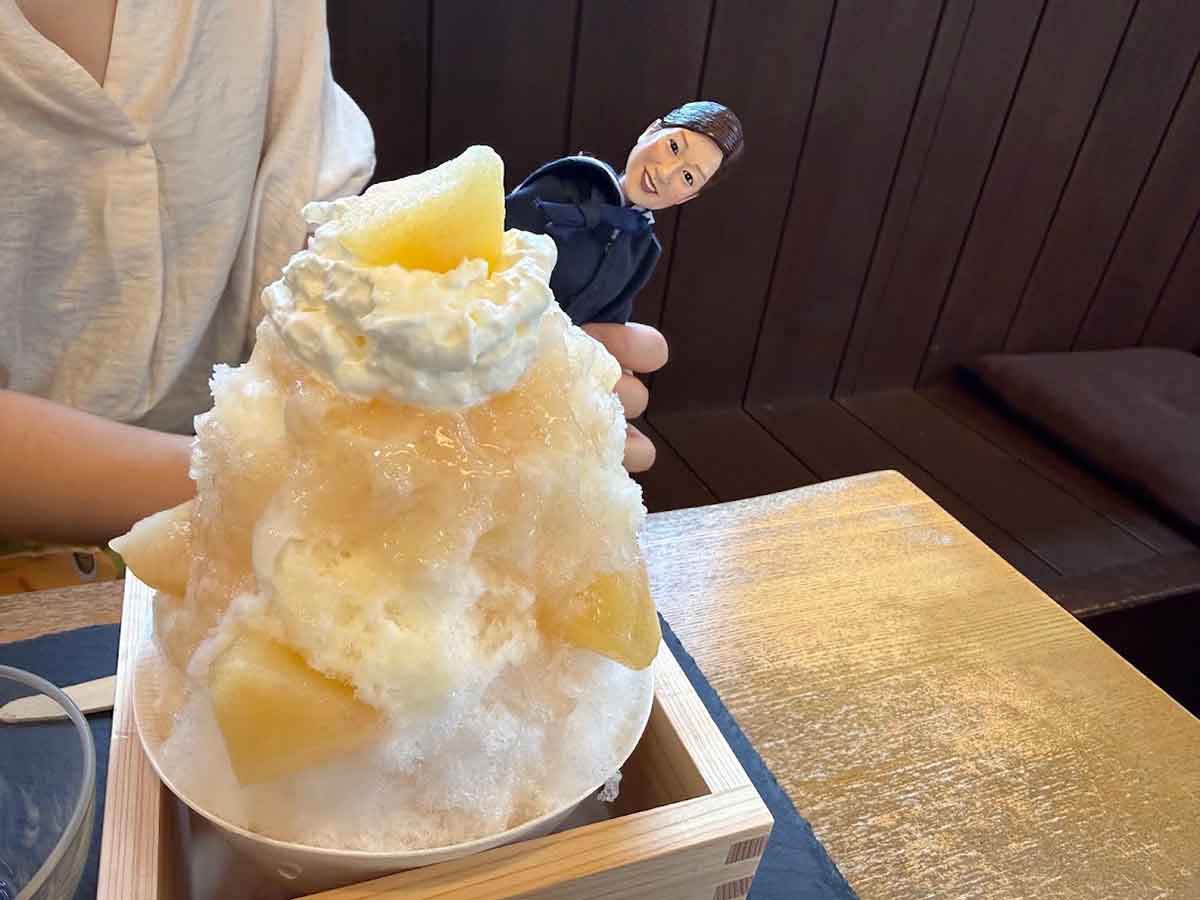 井上かなえさんごほうび旅 夢乃井 かき氷